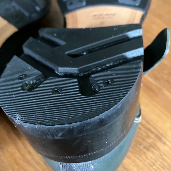 Miu Miu buckled loafers in dark green - Picture 8 of 8